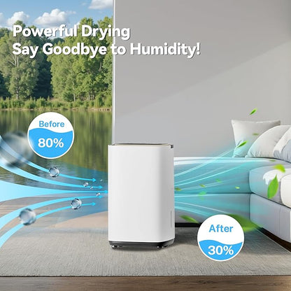 5000 Sq.Ft Dehumidifier, 52PT/24H Dehumidifiers - Image 9