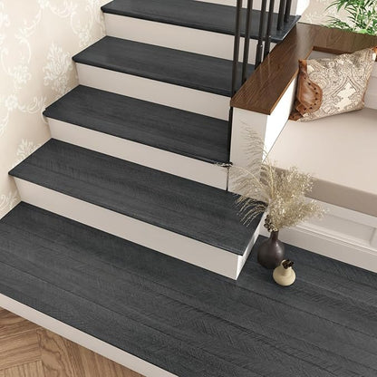 WESTICK Wood Contact Paper Peel and Stick Countertops Waterproof Black Wood - Image 6