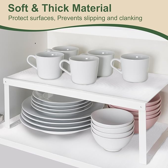 Practical White Shelf Liners for Kitchen Cabinets 18" x30FT, Non-Adhesive - Image 8