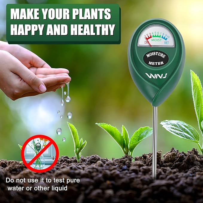 WNJ 2 Pack Soil Moisture Meter, Plant Water Monitor, Lawn Moisture Meter，Soil - Image 8
