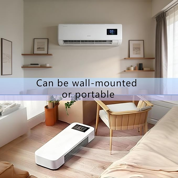 Mini Wall Mounted Air Conditioner, 2 in 1 Heater and Fan Combo Ductless Ac - Image 4