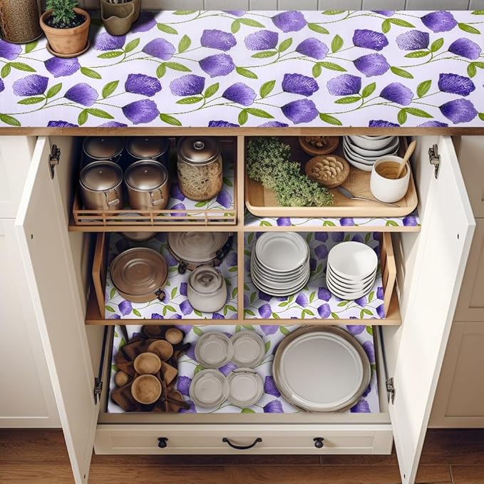 20" W x 360" L Floral Drawer and Shelf Liner - Image 2