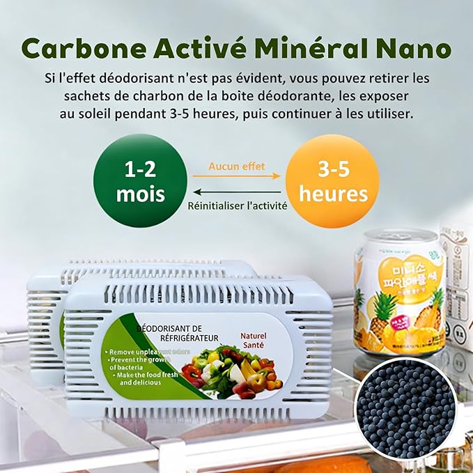 6 Pack Fridge Deodorizer, Refrigerator and Freezer Deodorizer Odor Eliminator - Image 4