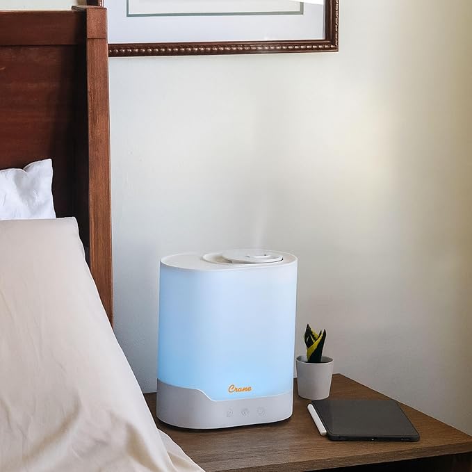 Crane 0.7 Gallon Top Fill Cool Mist Humidifier and Aroma Diffuser, - Image 4