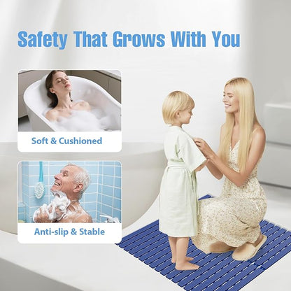 ​Shower Mat Non-Slip Bath Mat for Tub and Shower Stall, 200+ Suction Cups - Image 8