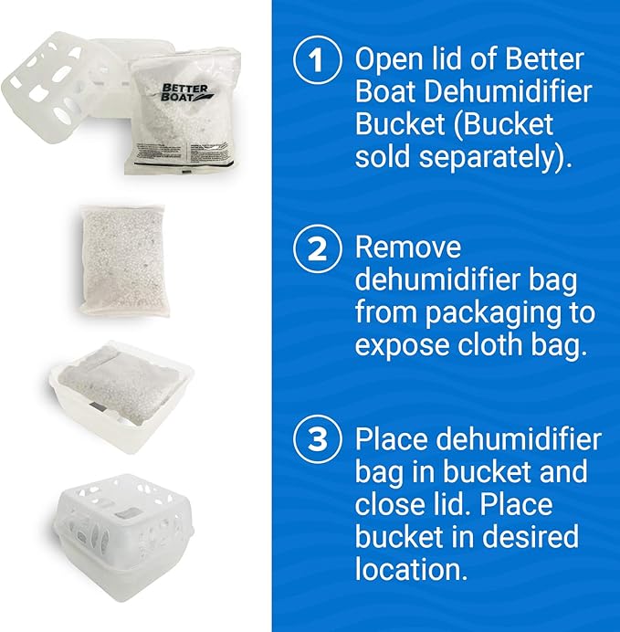 4 Pack Moisture Absorber Refill Bags, Unscented and Fragrance-Free Pellet Packs - Image 5