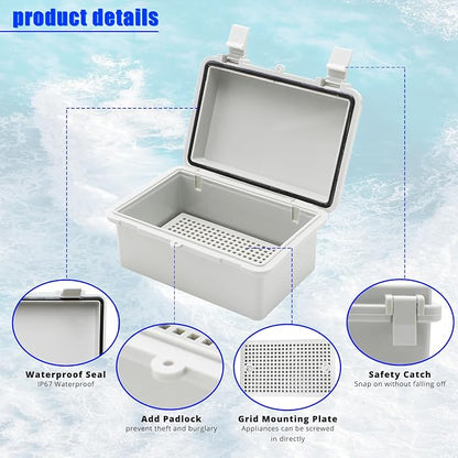 MAKERELE Electrical Weatherproof Outdoor Junction Box Small - Image 4