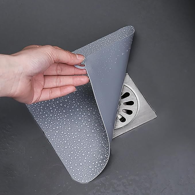 Silicone Tub Stopper Floor Drain Cover, 2 Pieces Sewer Anti-Odor Mat by DIFENLUN