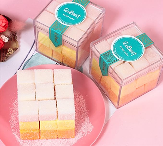 Acrylic Box Clear Boxes with Lid 4 Pieces Display Case Graduation Candy Box - Image 3