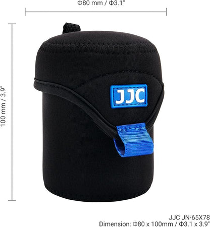 JJC Water Resistant Neoprene Camera Lens Pouch Case, Fold-Over Lens Bag - Image 6