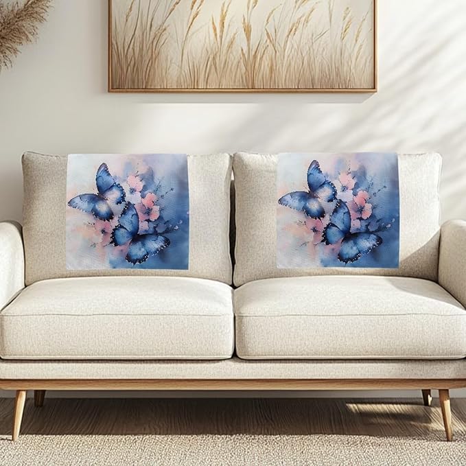 Butterfly Floral Slip Cover for Recliners Non-slip Headrest Sofa Protector Wear - Image 3