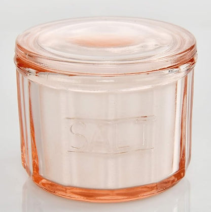 HOME-X Depression Style Pink Glass Salt Cellar - Image 9