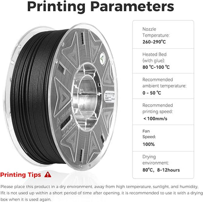 Creality Hyper PAHT-CF 3D Printing Filament 1.75mm, Carbon Fiber Reinforced - Image 6