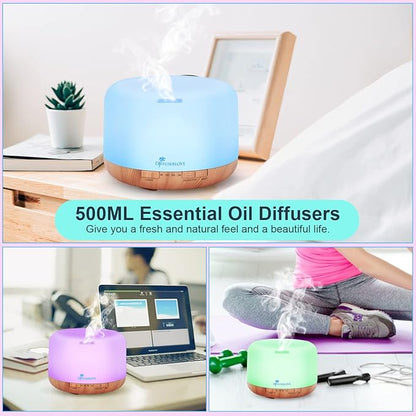 Diffuserlove Diffuser Essential Oil Diffusers 500ML Remote Control Aroma - Image 4