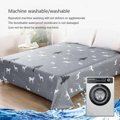 SIELUNO Waterproof Bed Sheet Flat Sheets Lightweight, Mattress Protector Sheet - Image 6