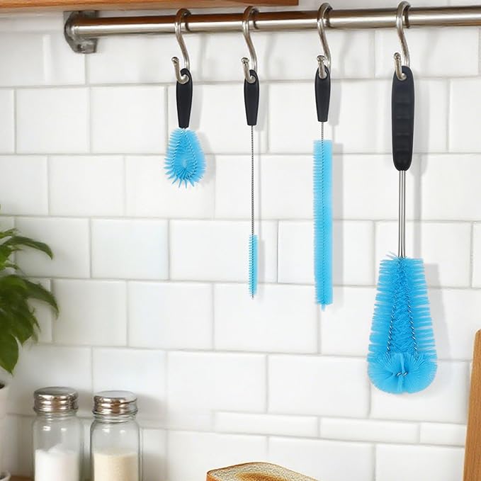 4 Pack Bottle Cleaner Brush Set 15/13/5 Inch Stainless Steel Water Bottle - Image 8
