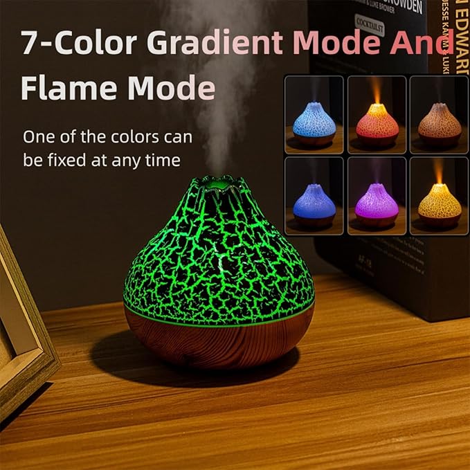 Mini Volcano Shape Humidifier, USB Personal Desktop Humidifier - Image 5