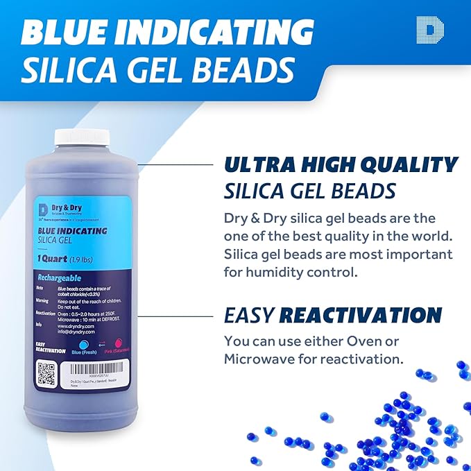 Dry & Dry Blue Indicating Silica Gel Beads - Image 2