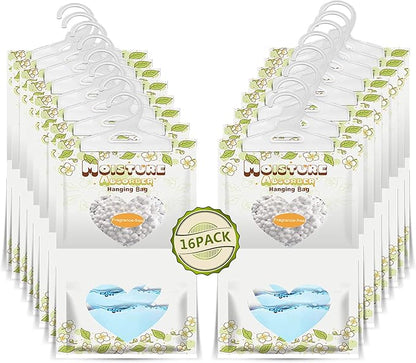 16 Pack Moisture Absorber Hanging Bags, 220g/Pack Fagrance Free Moisture Bag by ZSPENG