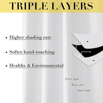 NICETOWN 100% Blackout Curtain Liners - Image 8