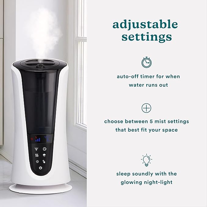 Homedics Ultrasonic Humidifier – Large Deluxe Air Humidifiers - Image 4