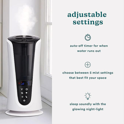 Homedics Ultrasonic Humidifier – Large Deluxe Air Humidifiers - Image 4