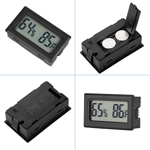 Reptile Thermometer Hygrometer Meter Indoor Temperature Gauge Fahrenheit ℉ Mini - Image 6