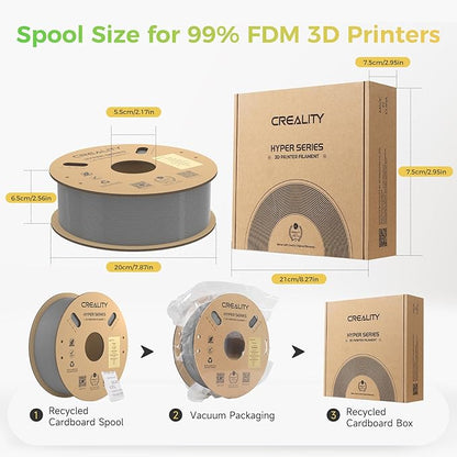Official Creality Hyper PLA Filament Bundle, No-Tangling Stronger Toughness Fit - Image 7
