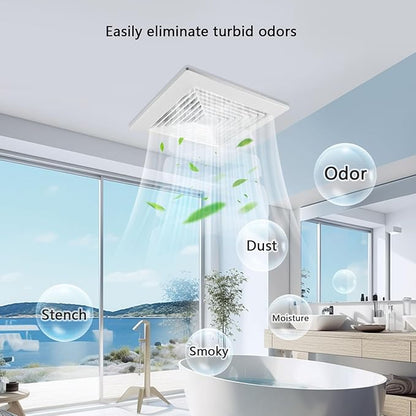 Bathroom Exhaust Fan for Ceiling, Household Bath Vent Ventilation Fan, 110 CFM - Image 3