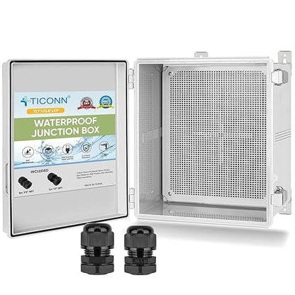 TICONN Outdoor Electrical Box Waterproof, Junction Box IP67 ABS Plastic by TICONN