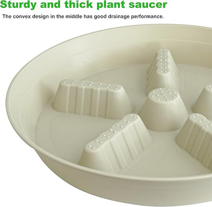 4 Pack Plant Saucer 14 inch, Plastic Plant Saucers - Image 5