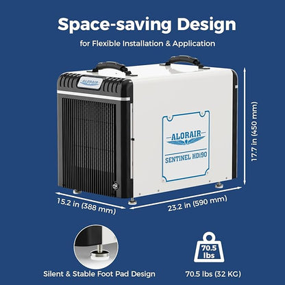 ALORAIR Wi-Fi Crawl Space Dehumidifier, 198 PPD Basement Dehumidifiers - Image 7