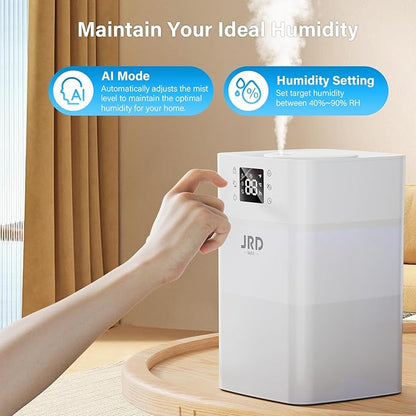 JRD Humidifiers 4L for Bedroom, Cool Mist Humidifier for Large Room, 40H Runtime - Image 2