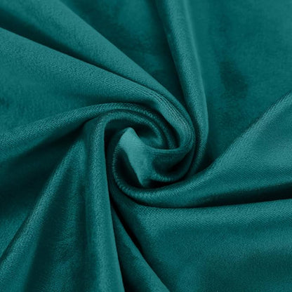 ChadMade Blackout Lined Premium Velvet Curtain Everlade Teal 84Wx84L Inch - Image 6