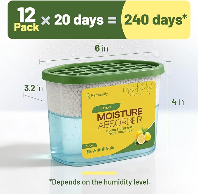 Premium Moisture Absorbers and Dehumidifier Tubs – High-Efficiency Closet - Image 8