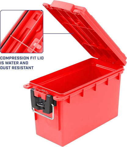 Sheffield 12636 Ammo Storage Box, Stackable .30 Cal Field Boxes, Water and Dust - Image 4