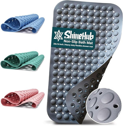 Non-Slip Bath Mat for Tub Shower, TPE Machine Washable Bathroom Essentials by Unknown