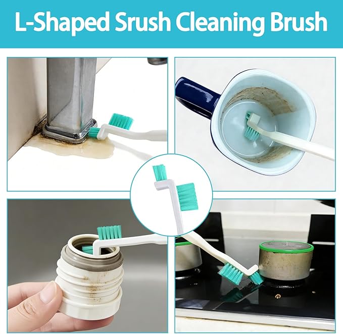 8Pcs Small Cleaning Brush for Household Use, Bottle Brush Cleaner, Scrub - Image 3