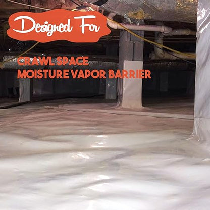 White Vapor Barrier Tape, 3 Inch x 180 Feet Moisture Barrier Seal Tape - Image 6