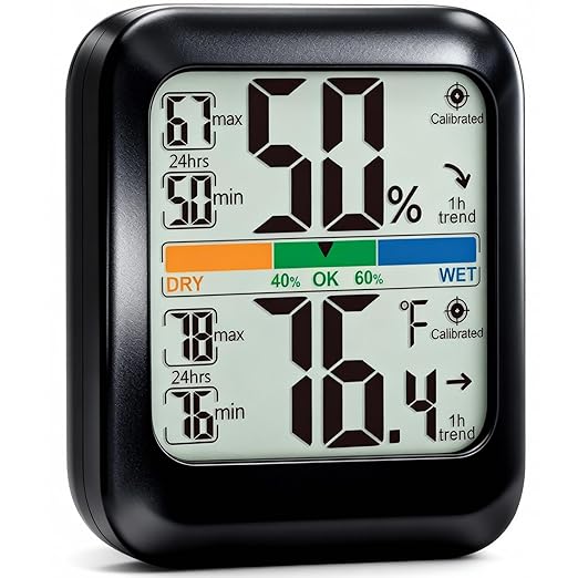 G.CATACC Digital Hygrometer Indoor Thermometer Humidity Meter Gauge, Room by GCATACC