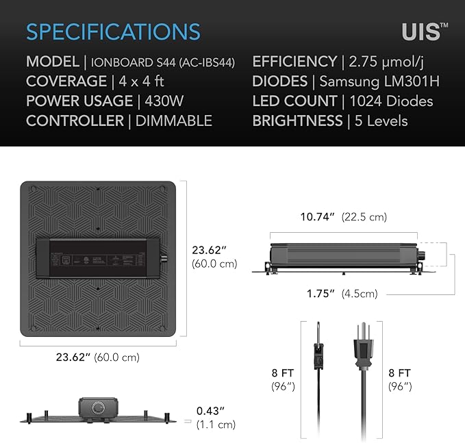 AC Infinity IONBOARD S44, LED Grow Light Board - Image 7