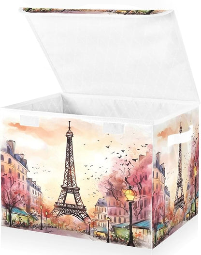 xigua Watercolor Paris Storage Bins - Image 2