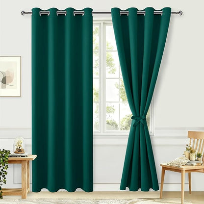Hiasan Blackout Curtains for Bedroom, 52 x 96 Inches Long by Hiasan
