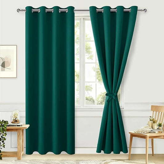 Hiasan Blackout Curtains for Bedroom, 52 x 84 Inches Long by Hiasan