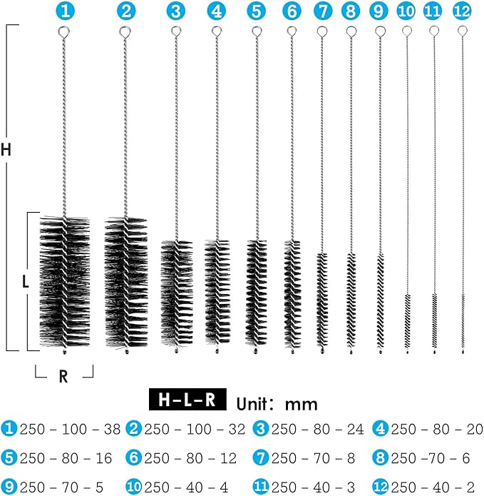 Black Nylon Cleaning Brush Set, Suitable - Image 3