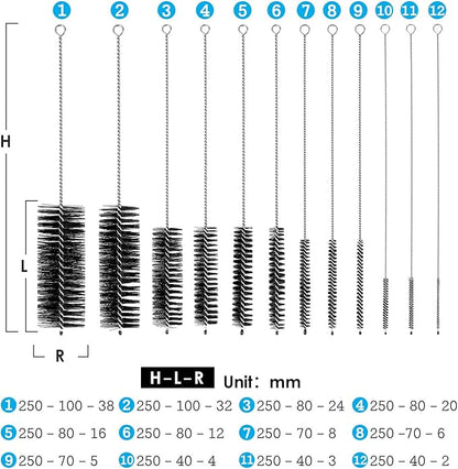 Black Nylon Cleaning Brush Set, Suitable - Image 3