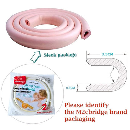 M2cbridge U Shape Extra Thick Furniture Table Edge Protectors Foam 6.5 Ft - Image 2