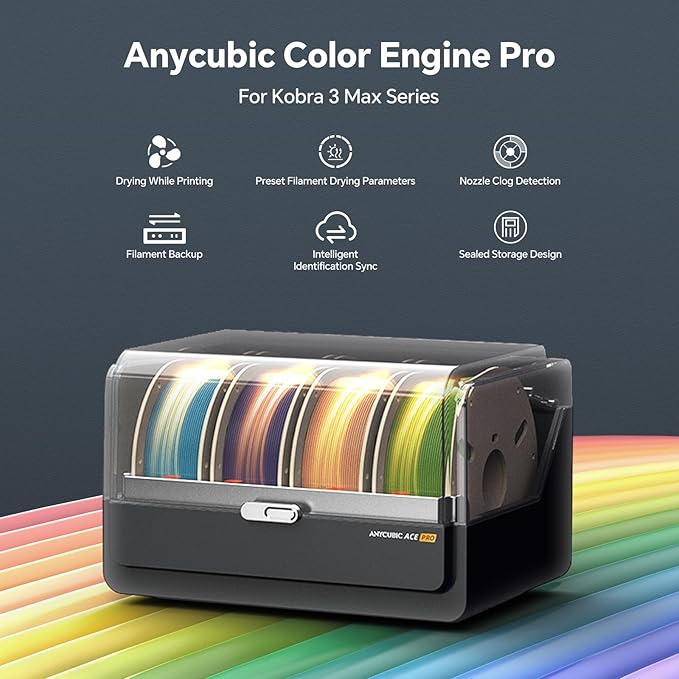 Anycubic ACE Pro Multi Color 3D Printer Filament Dryer Box, Not - Image 2