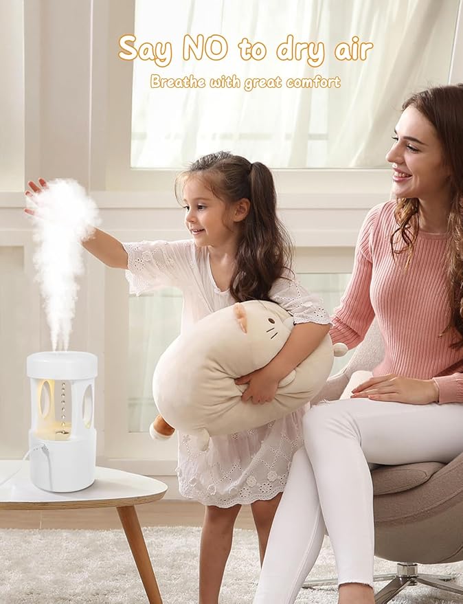 Anti Gravity Humidifier with Night Light, Drip Drop Humidifier - Image 2