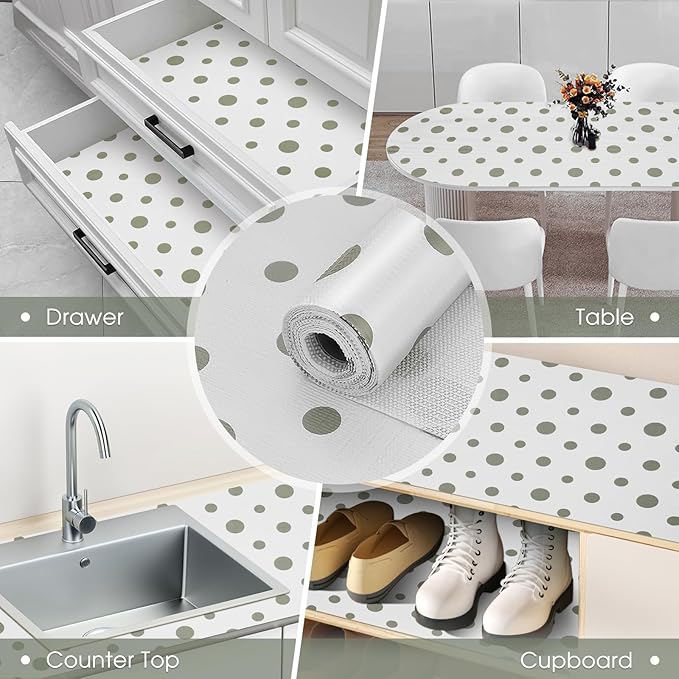 Drawer and Shelf Liner, Non-Slip Kitchen Cabinet Liners Non-Adhesive Thick - Image 5